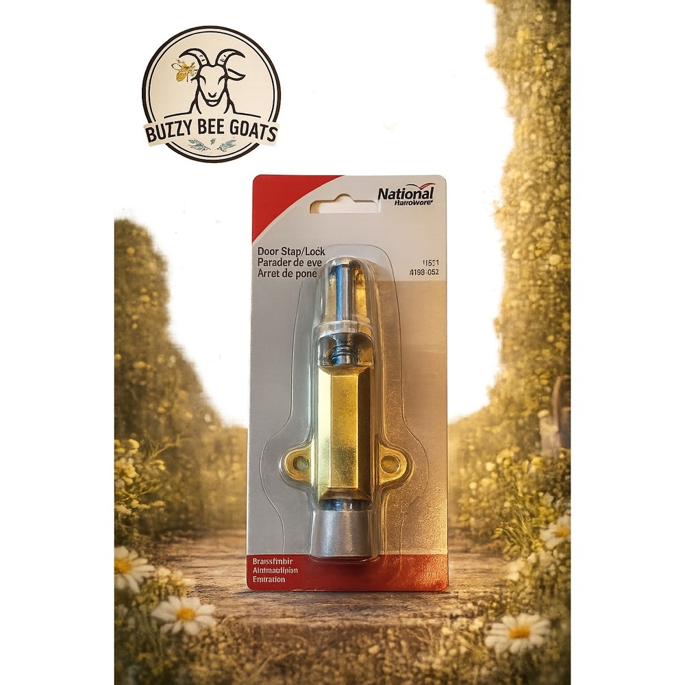 National Hardware N183-632 V811 Kick Down Door Stop Brass Finish Door Holder